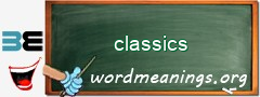 WordMeaning blackboard for classics